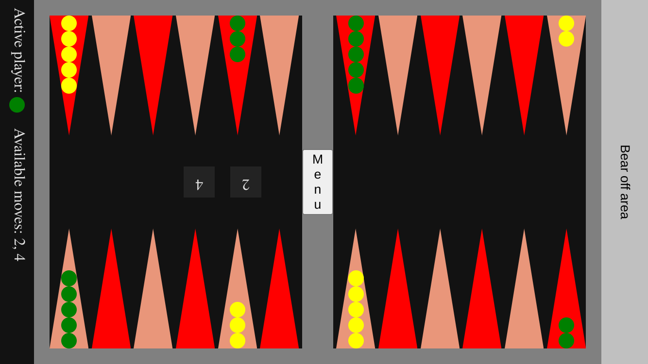 Backgammon screenshot
