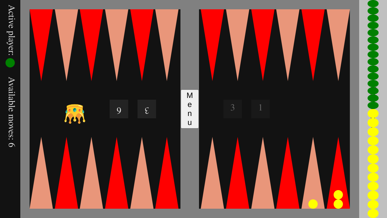 Backgammon screenshot